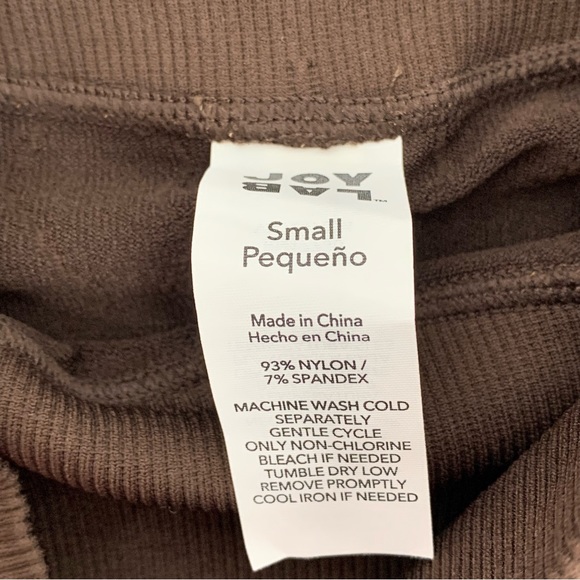 Joylab Solid Color Fudge Brown High Rise Textured Pattern Leggings New Nwt Sz S - Picture 10 of 15